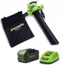 Dmuchawa/Odkurzacz akumulatorowa GREENWORKS 40V (GD40BVK4) GR24227UB zestaw aku 4 AH + ładowarka 